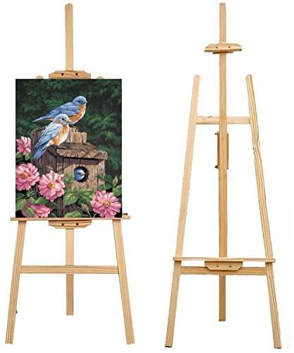 VADOSARI® Wooden Artist Easel Stand 5 FEET with Angle and Height ...
