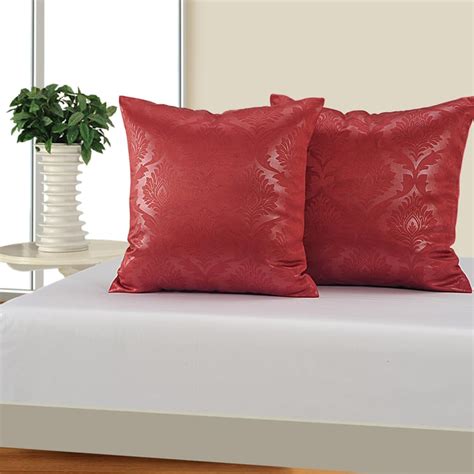 Buy SWAYAM Paisley Jacquard Cushion Covers - Set of 2 - 40 X 40 cm from ...