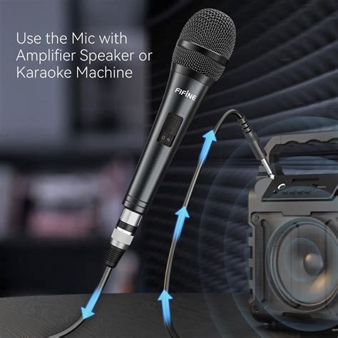 FIFINETECHNOLOGY Fifine Dynamic Karaoke Microphone - Wired Handheld ...