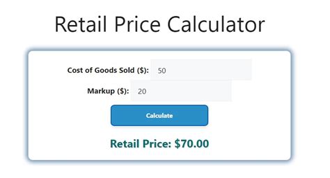 Image result for Visual Basic Retail Price Calculator