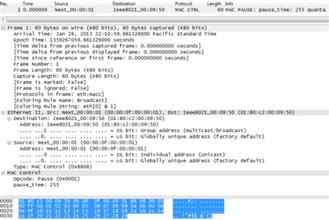 Image result for Pause Frame Packet Format