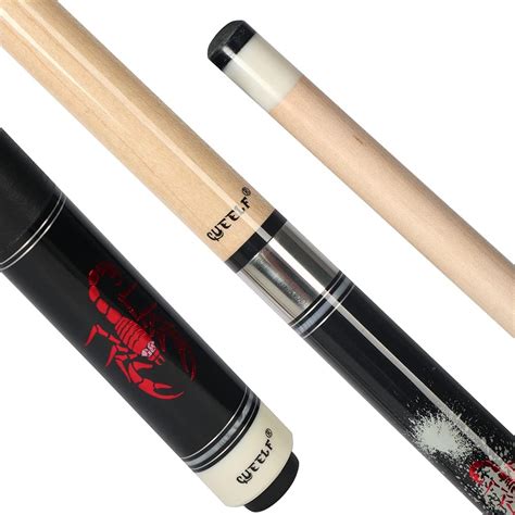 Buy CUEELF Pool Cue Stick 58inch Hardwood Maple Pool Cue Billiard Table ...