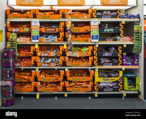 A display of Halloween candies in a CVS Health drugstore in New York on ...