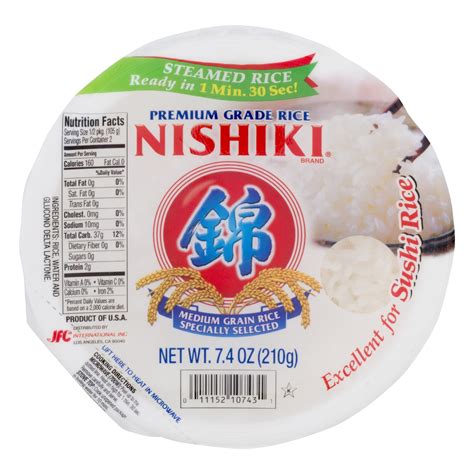 Buy Nishiki Premium Grade White Rice, Steamed, 7.4 oz Online at Lowest ...