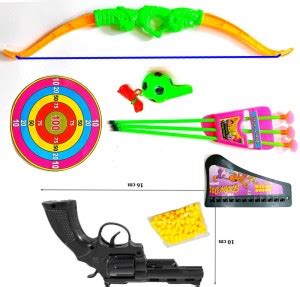 Dynamic Retail Global Gun Toys for Boys With Bullets, Archery Bow ...