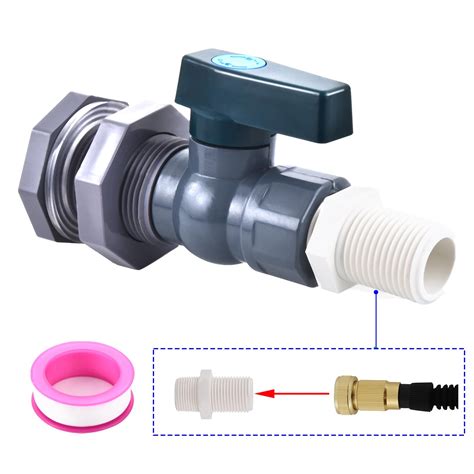 Buy LUOFANT Rain Barrel Spigot Kit, 3/4 Inch PVC Rain Barrel Spigot ...