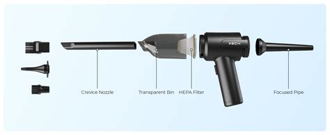 Xech Vacuum Cleaner for Home and Car with Blower & Duster Multiple ...