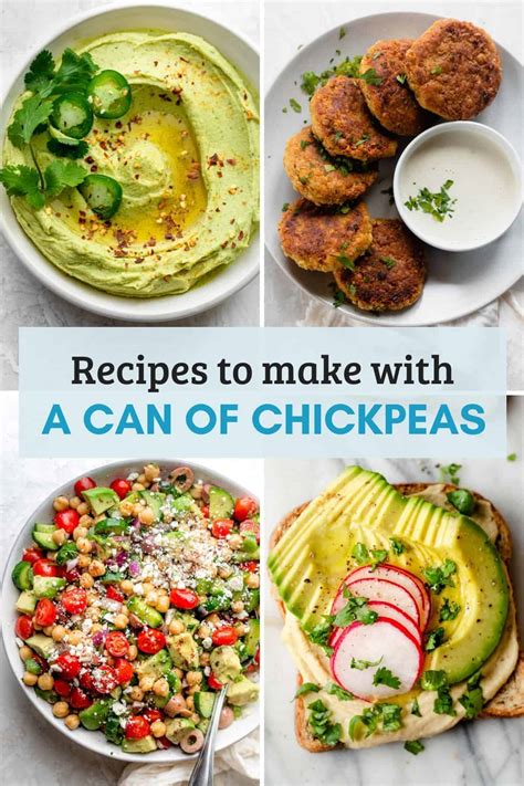 30 Recipes with a Can of Chickpeas - Feel Good Foodie