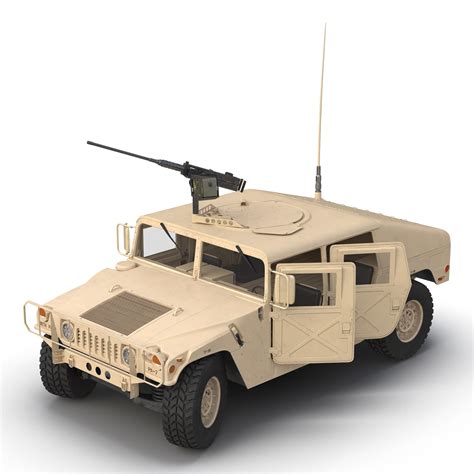 3D High Mobility Multipurpose Wheeled Vehicle Humvee Desert Rigged ...