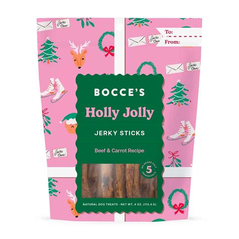 Bocce's Bakery Holly Jolly Jerky Sticks Dog Treats - 4 oz. – ShopCGX