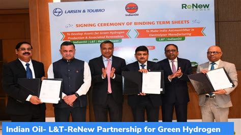 Indian Oil- L&T-ReNew Partnership for Green Hydrogen – GKToday