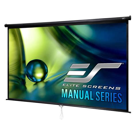 Elite Screens Manual Series, 120-INCH 16:9, Pull Down Manual Projector ...