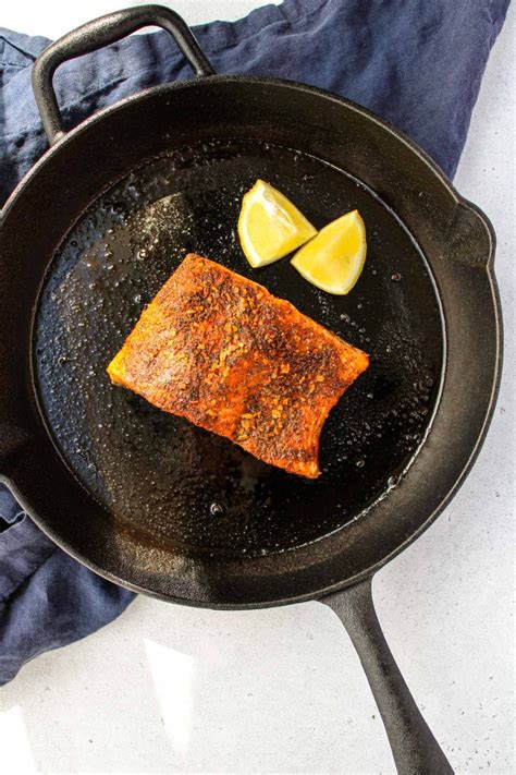 Cast Iron Skillet Salmon - Eats by April