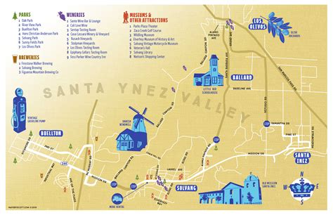 Map Of Santa Ynez Valley