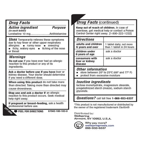 Buy Welmate Allergy Relief | Loratadine 10mg | Antihistamine 24 Hour ...