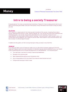 Fillable Online Treasurer Banking Sponsorship Soc Cards VAT Fax Email ...