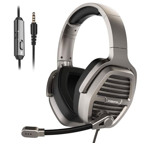 XIBERIA V21 3.5mm Silver Gaming Headset, Over-Ear Stereo Gaming ...