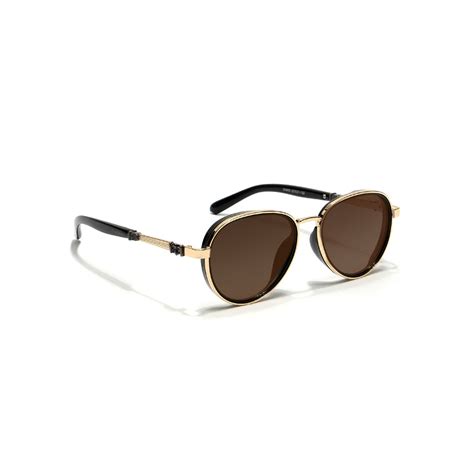 Berlin | Brown Golden Aviator Sunglass – ZAADRAN