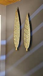 CraftVatika Metal Iron Ham Leaf Couple Wall Art Sculpture And Hanging ...