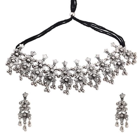 Shining Diva Fashion Latest Stylish Traditional Oxidised Silver ...