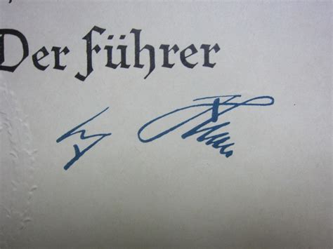 Adolf Hitler signed document: Fine No Binding | K&K Antiques