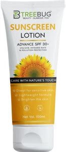 TREEBUG Sunscreen - SPF 30 PA+ Sunscreen Lotion - Price in India, Buy ...