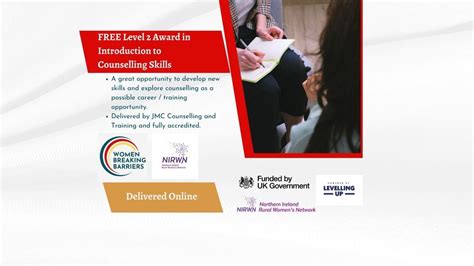 FREE Level 2 Award in Introduction to Counselling Skills, Online event ...