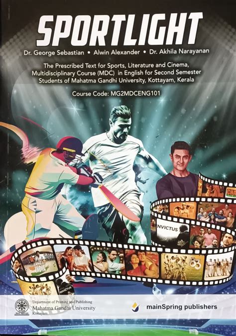 Sportlight | The Prescribed Text For Sports, Literature and Cinema (MDC ...