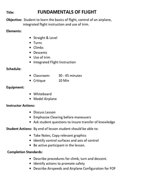 Free Flight Lesson Refresher 的图像结果