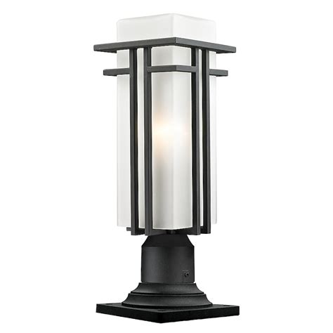 Z-Lite Abbey 19.25-in Black Vintage Outdoor Pier Mount 549PHMR-533PM-BK ...