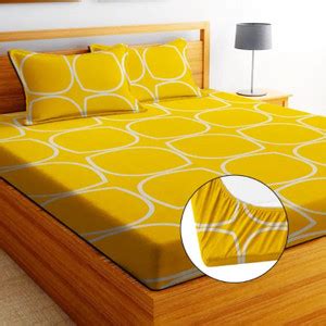 NCS Cotton Queen Fitted (Elastic) 300 TC Floral Bedsheet - Buy NCS ...