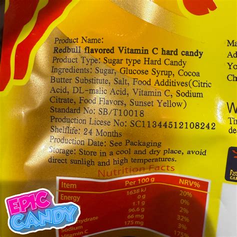 Red Bull Hard Candy – 22 g | Energy Drink Flavoured Sweets – Epiccandy