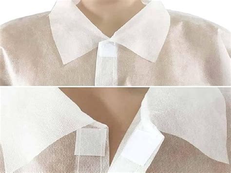 CUFF- SHIELD Disposable Visitor Apron, Full Sleeve with Elastic Wrist ...