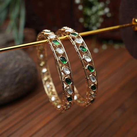 Kundan Bangles | Polki Bangles | Trendy Design | Shop Now