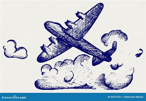 Lancaster bombers stock vector. Illustration of draw - 50737951