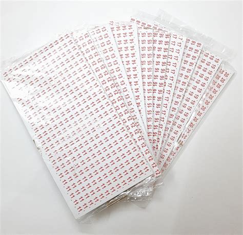 VSM Numbering Stickers (11-20) 45760 Total Stickers : Amazon.in: Office ...