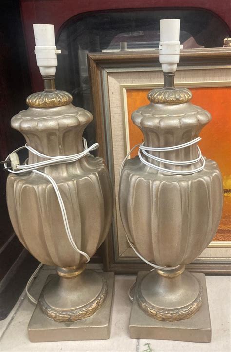 Pair of replica classic lamp bases – The Vintage Place