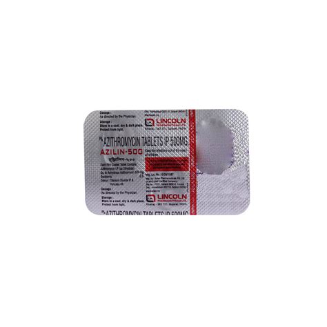 Azilin 500 mg Tablet 3's Price, Uses, Side Effects, Composition ...