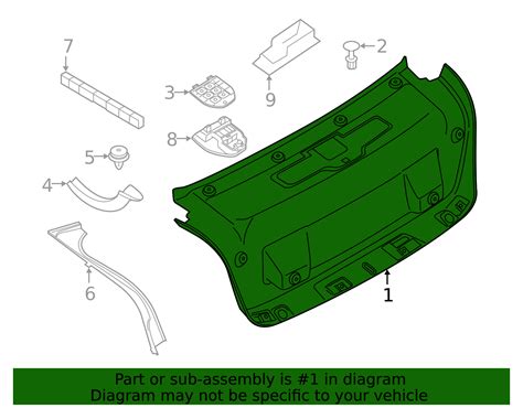 2019-2024 BMW Trunk Lid Trim 51-49-7-430-622 | BMW Parts Online Hub