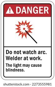 Image result for Welding Flash Hazard Sign
