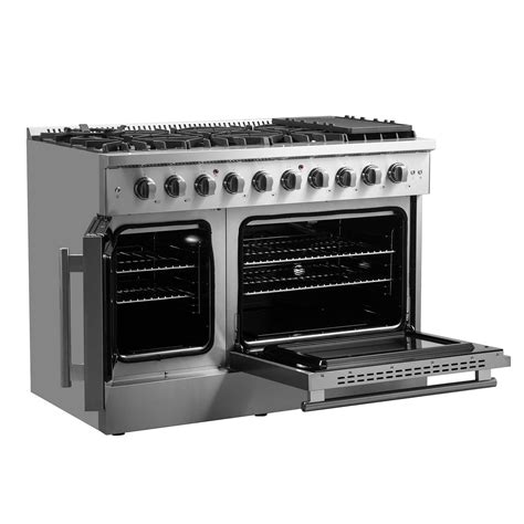 FORNO Galiano 48" Freestanding French Door Gas Range - Home Best Price