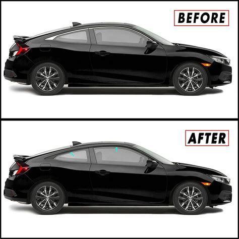 Buy SlickMod, Chrome Delete Blackout Vinyl Overlay for 2016-2021 Honda ...