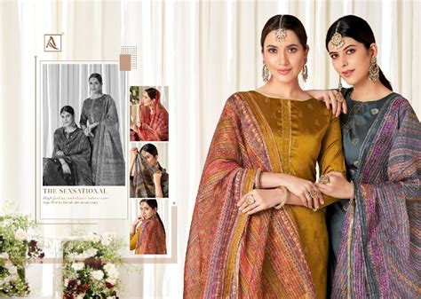 Alok Kalamkari Wholesale Hand Weave Jacquard With Elegant Work Dress ...