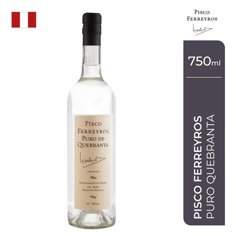 Pisco Ferreyros Quebranta Botella 750ml - Rappi