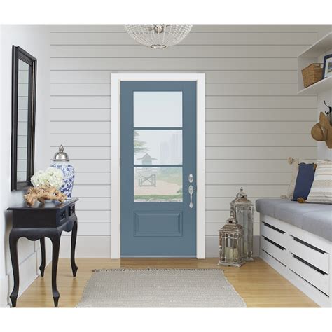 JELD-WEN Fiberglass Right-hand inswing Colony Painted Prehung ...