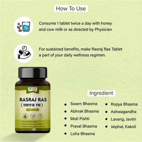 Rasraj Ras Tablet Ingredients | Benefits | Uses