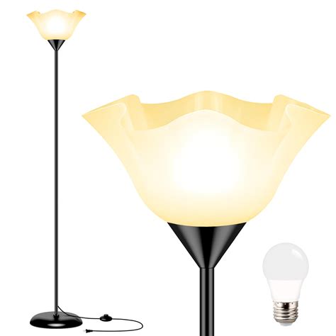 Eneru Floor Lamp Led Standing Lamps 74'' Tall Torchiere Floor Lamp with ...