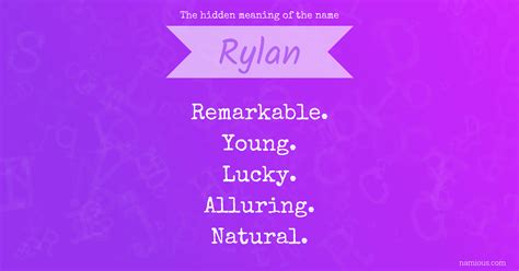 The hidden meaning of the name Rylan | Namious
