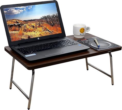 Captiver Engineered Wood Bed Study Laptop Table Mars 60X35 CM Top ...