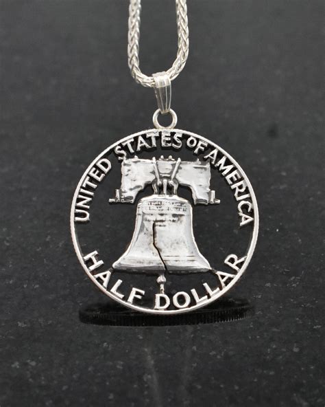 U.S. - Liberty Bell Silver Half-dollar Cut Coin Pendant – R&R Legacy Studio